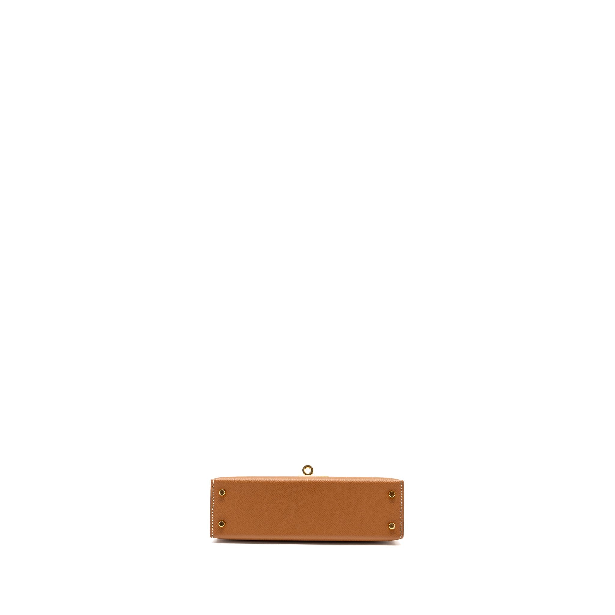 HERMES MINI KELLY EPSOM GOLD GHW