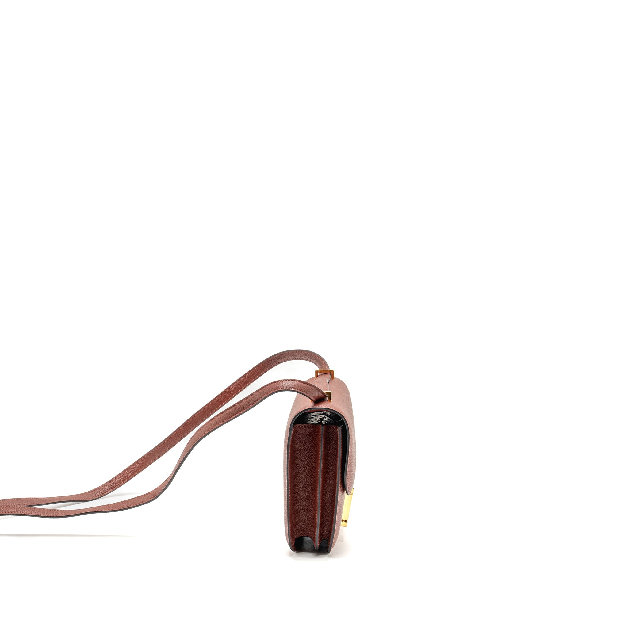 HERMES MINI CONSTANCE EVERCOLOR ROUGE H GHW