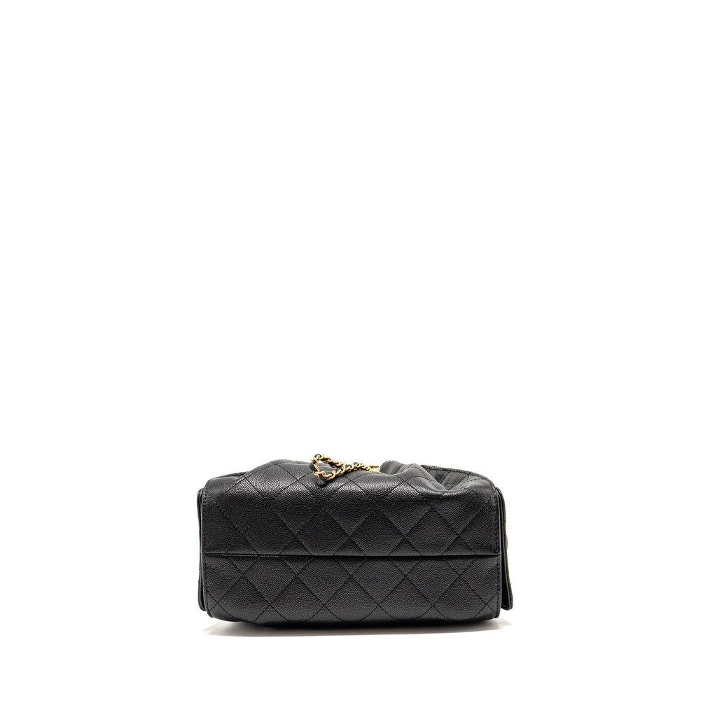 CHANEL MINI 25 BAG CAVIAR BLACK GHW (MICROCHIP)