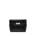 HERMES KELLY MESSANGER PM BAG EVERGRAIN BLACK SHW