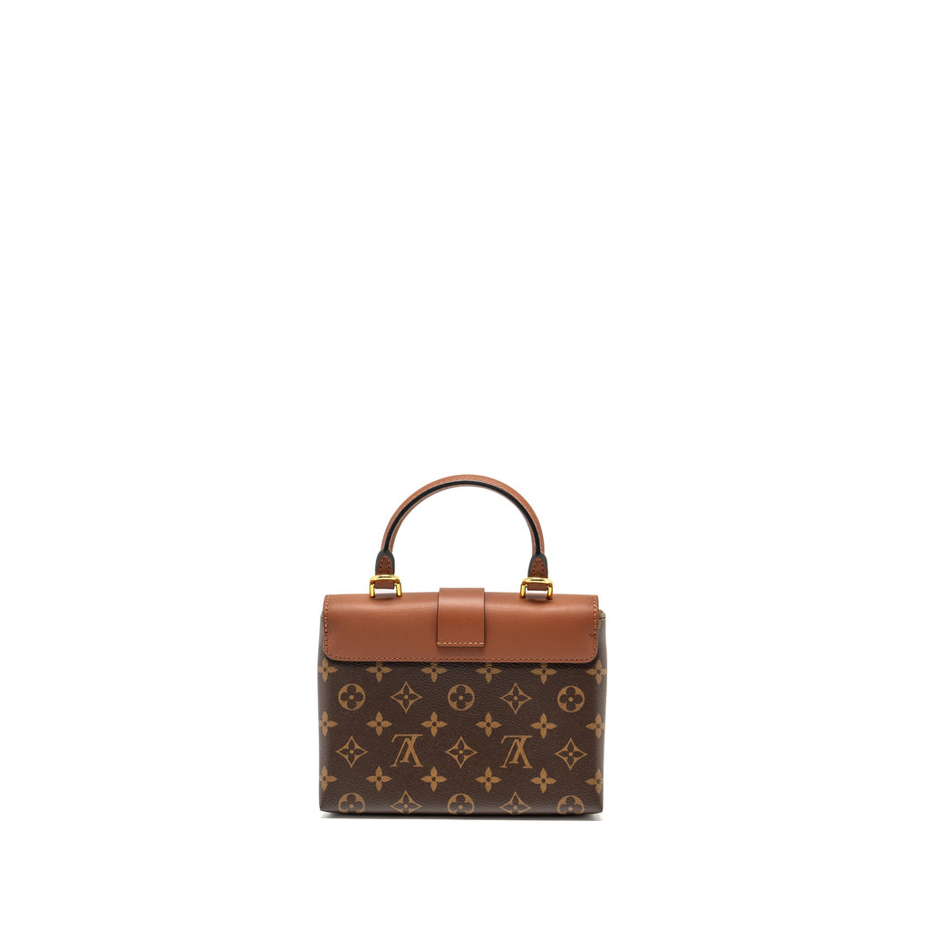 LOUIS VUITTON LOCK BB MONOGRAM CANVAS BROWN GHW