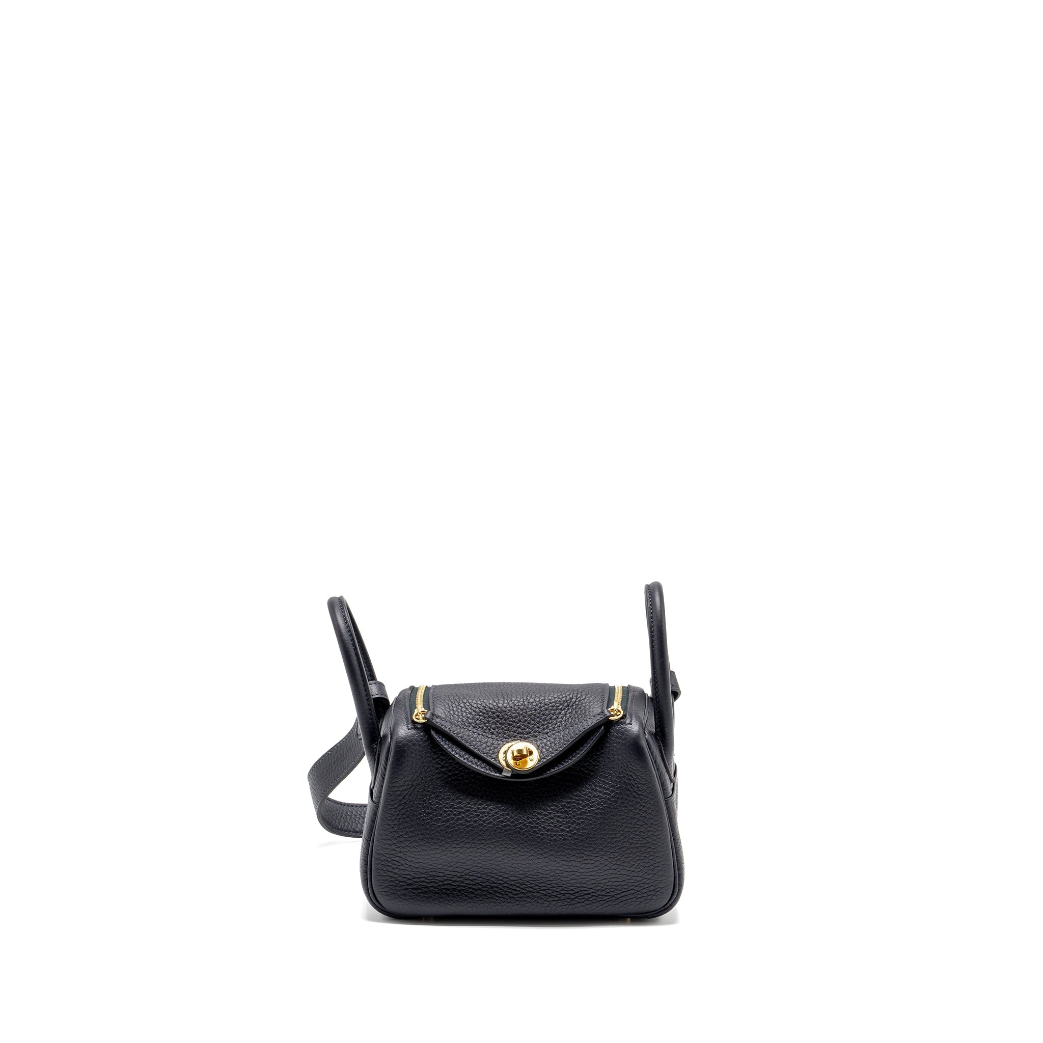 HERMES MINI LINDY CLEMENCE CABAN GHW