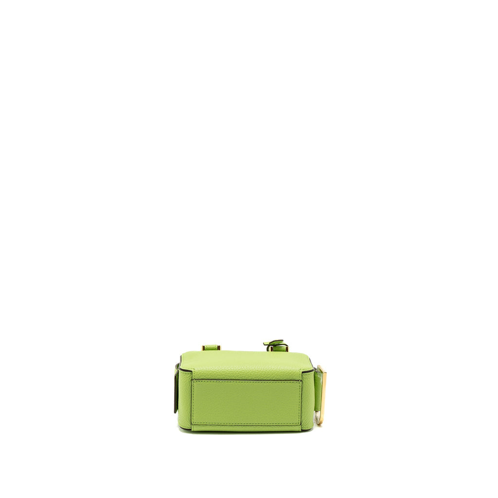 DELVAUX COOL BOX NANO TAURILLON SOFT CALFSKIN ALOE GHW