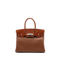 HERMES BIRKIN TOUCH 30 SHINY CROCODILE NILOTICUS / CHEVRE LEATHER MIEL SHW