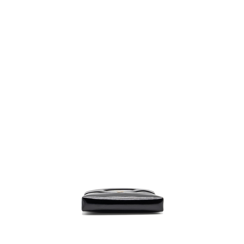 CHANEL 24C MINI 31 CLUTCH WITH CHAIN SHINY CALFSKIN BLACK LGHW (MICROCHIP)