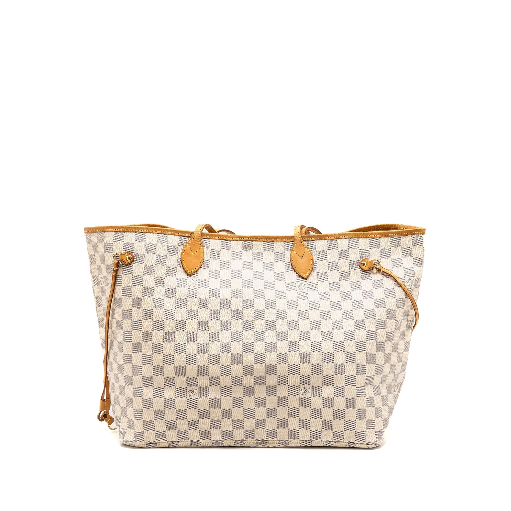 LOUIS VUITTON NEVERFULL GM DAMIER AZUR CANVAS GHW