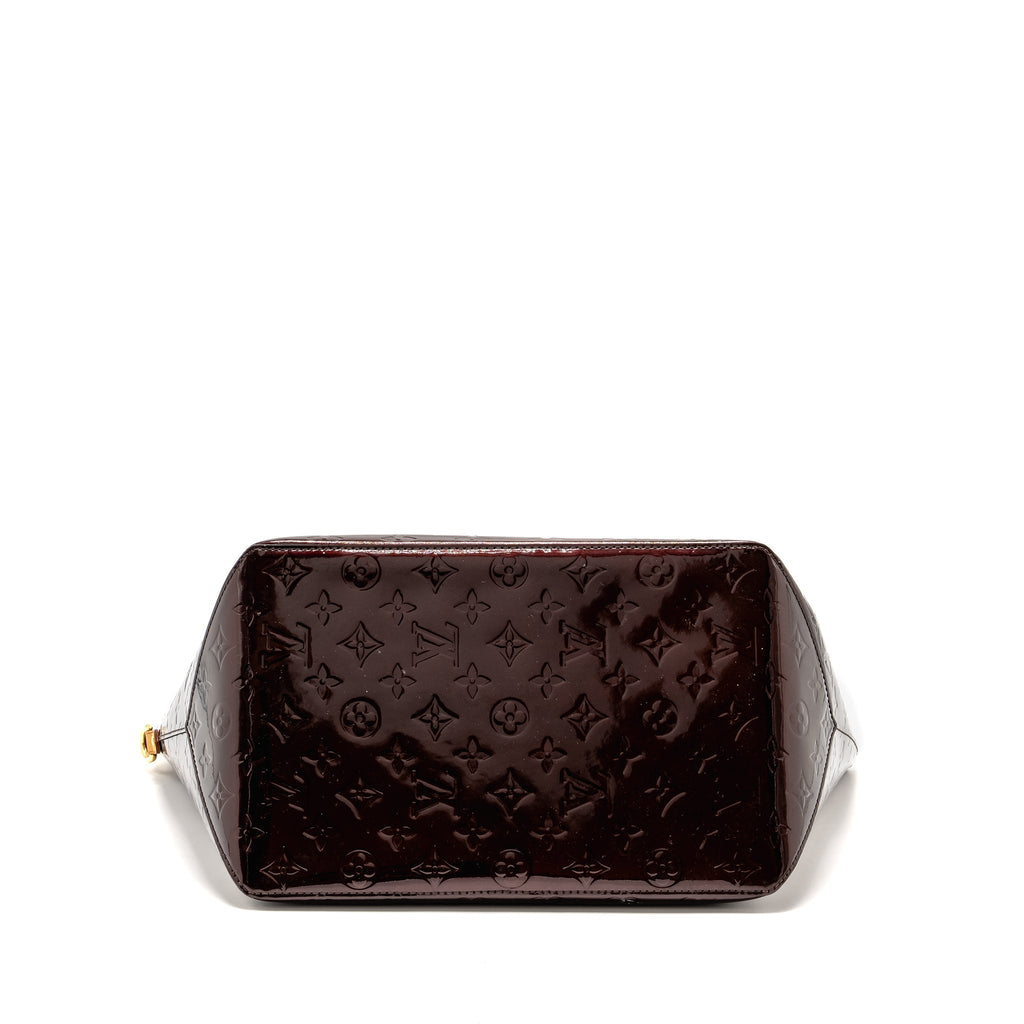 LOUIS VUITTON VERNIS BELLEVUE BAG PATENT AMARANTE GHW