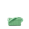 BOTTEGA VENETA CLASSIC CASSETTE BAG LAMBSKIN LIGHT GREEN SHW