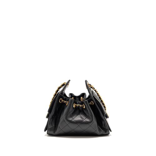 CHANEL MINI 25 BAG CAVIAR BLACK GHW (MICROCHIP)