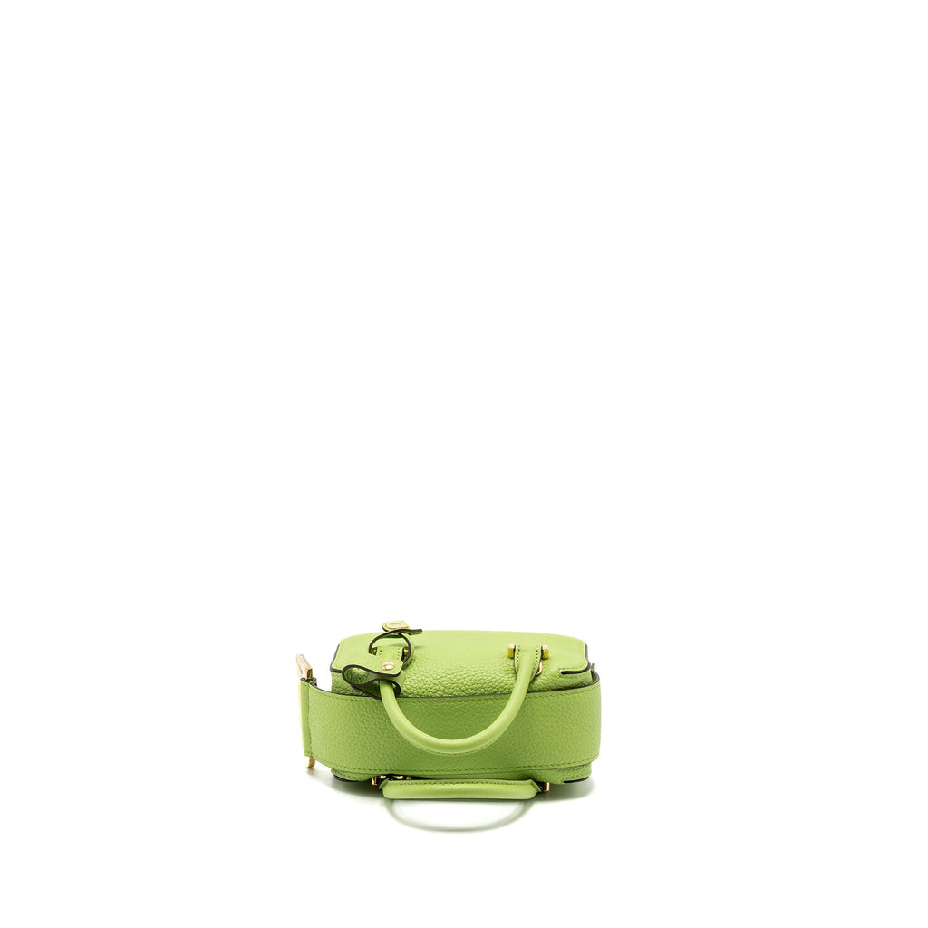DELVAUX COOL BOX NANO TAURILLON SOFT CALFSKIN ALOE GHW