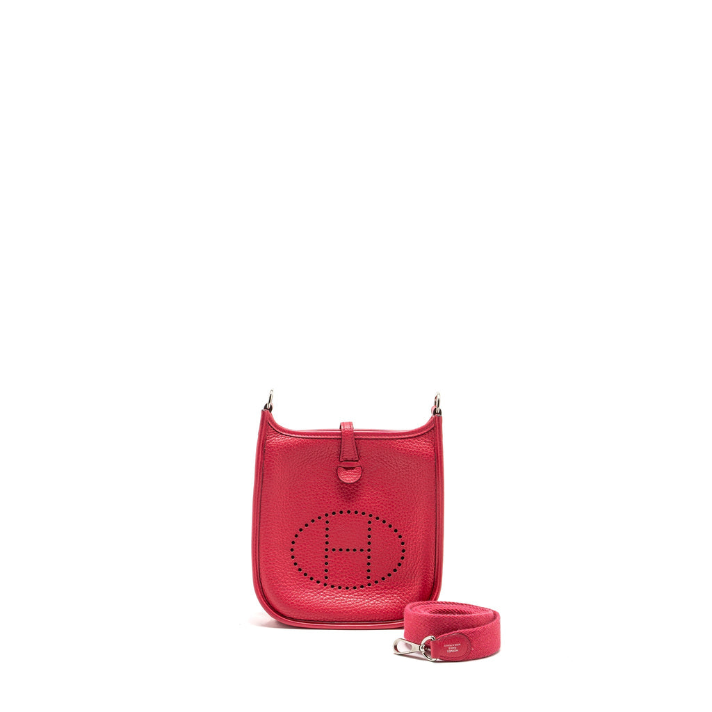 HERMES MINI EVELYNE CLEMENCE ROSE EXTREME SHW