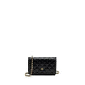 CHANEL CLASSIC WALLET ON CHAIN LAMBSKIN BLACK GHW