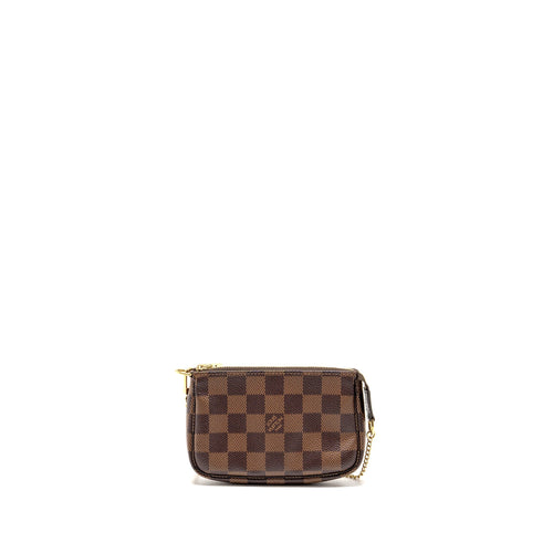 LOUIS VUITTON MINI POCHETTE ACCESSORIES DAMIER EBENE CANVAS GHW