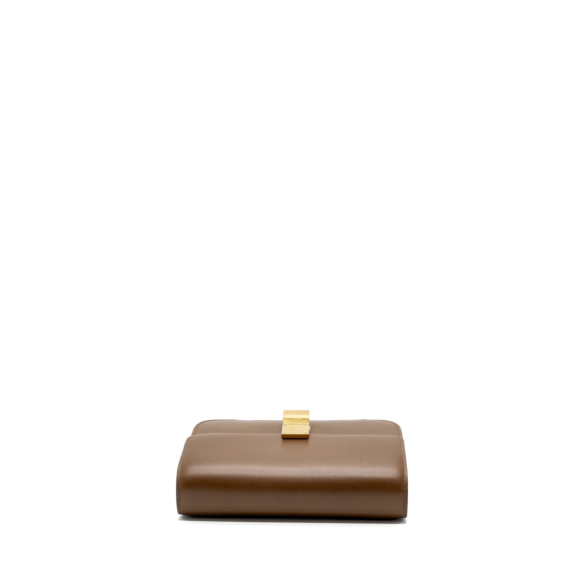 CELINE MEDIUM CLASSIC BOX BAG CALFSKIN CAMEL GHW