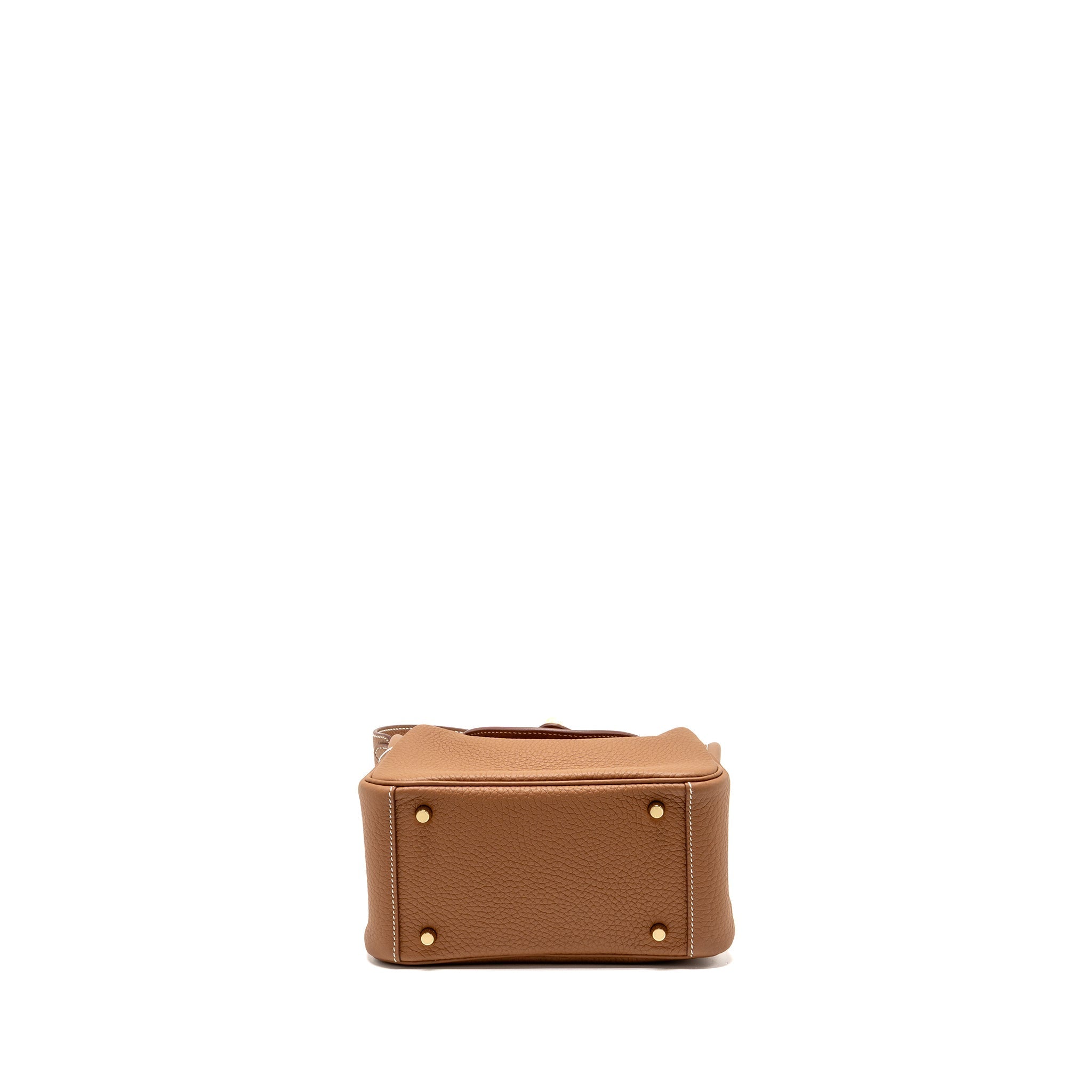 HERMES MINI LINDY II CLEMENCE GOLD GHW