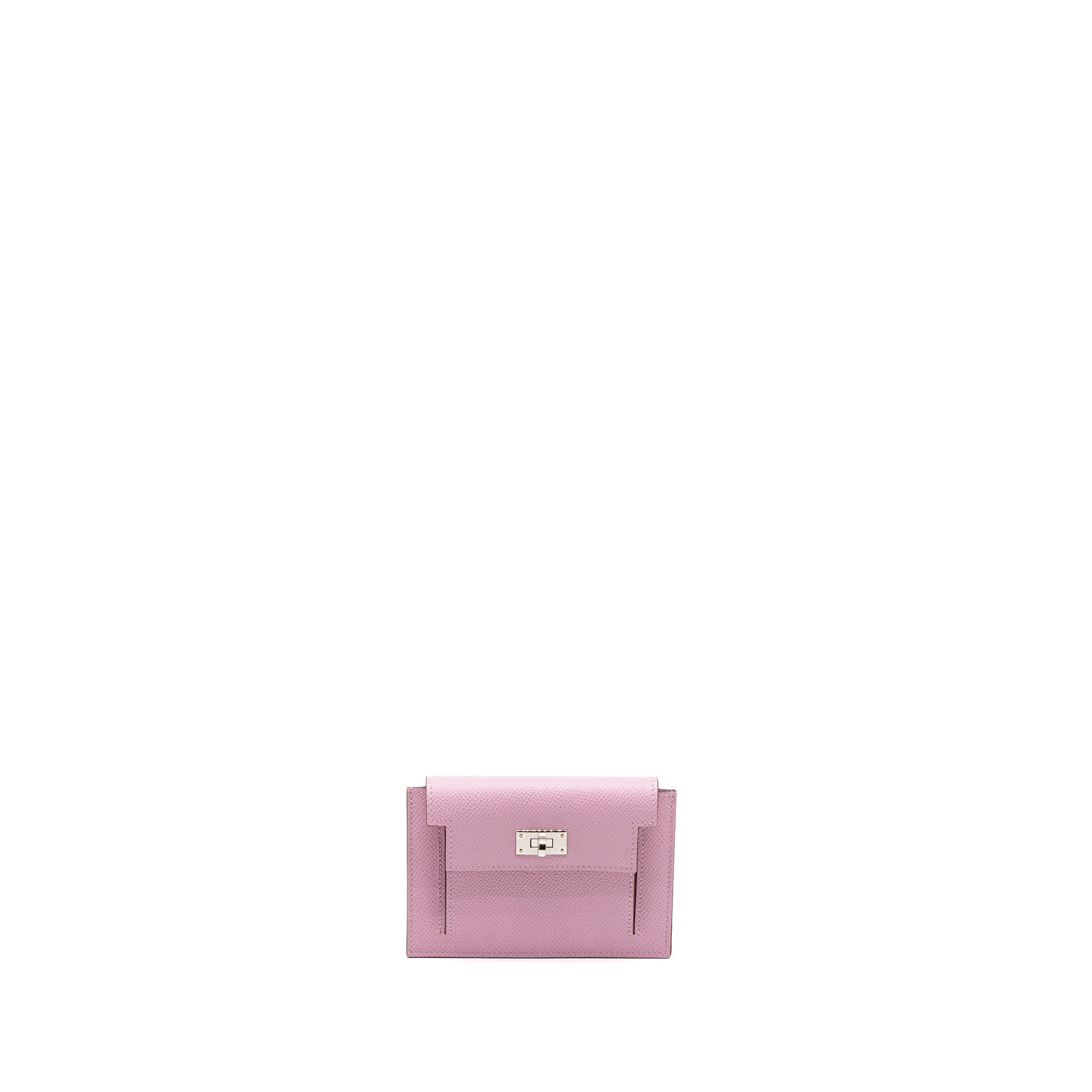 HERMES KELLY POCKET COMPACT EPSOM X9 MAUVE SYLVESTRE SHW