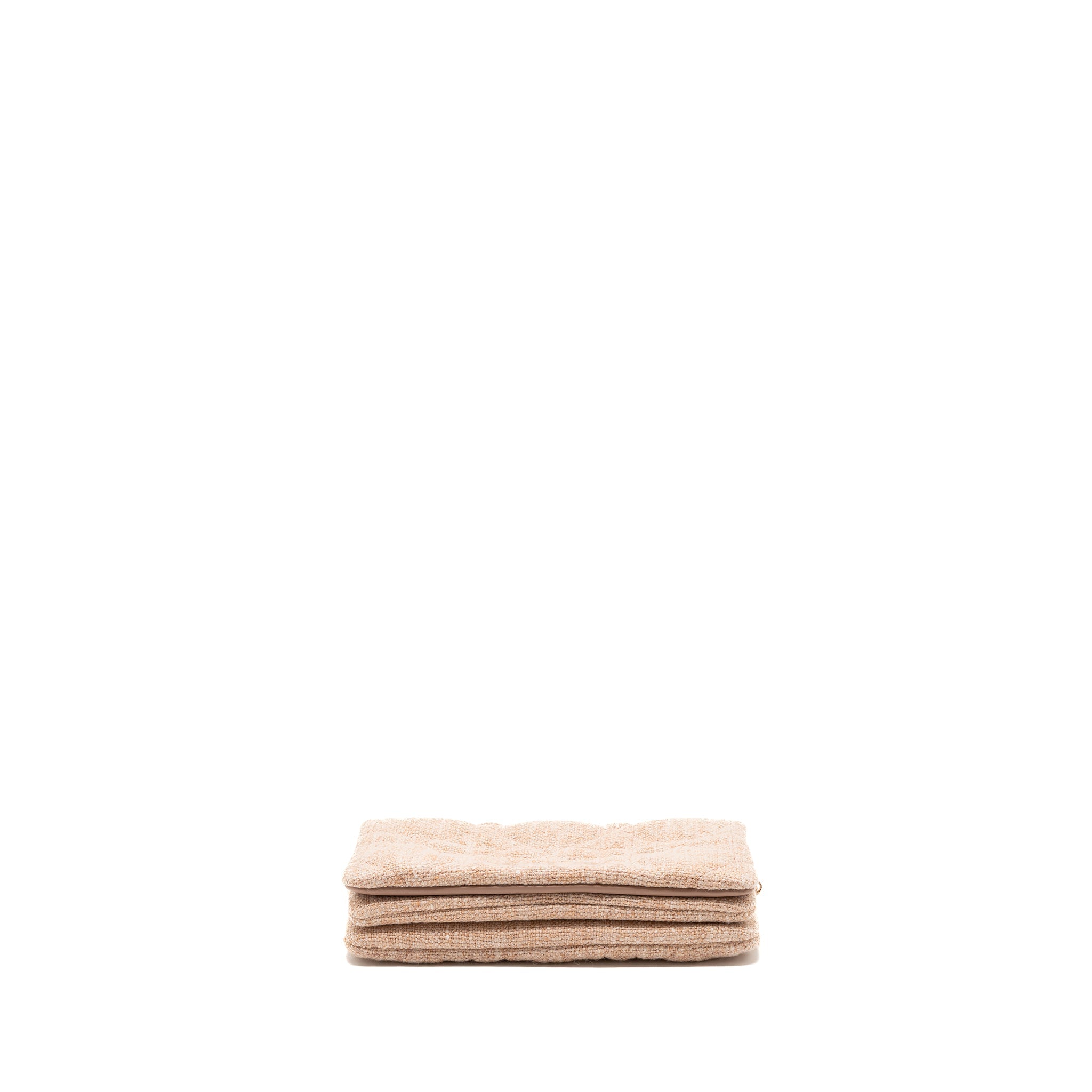 DIOR CARO POUCH CANVAS LIGHT PINK WITH PINK HARDWARE