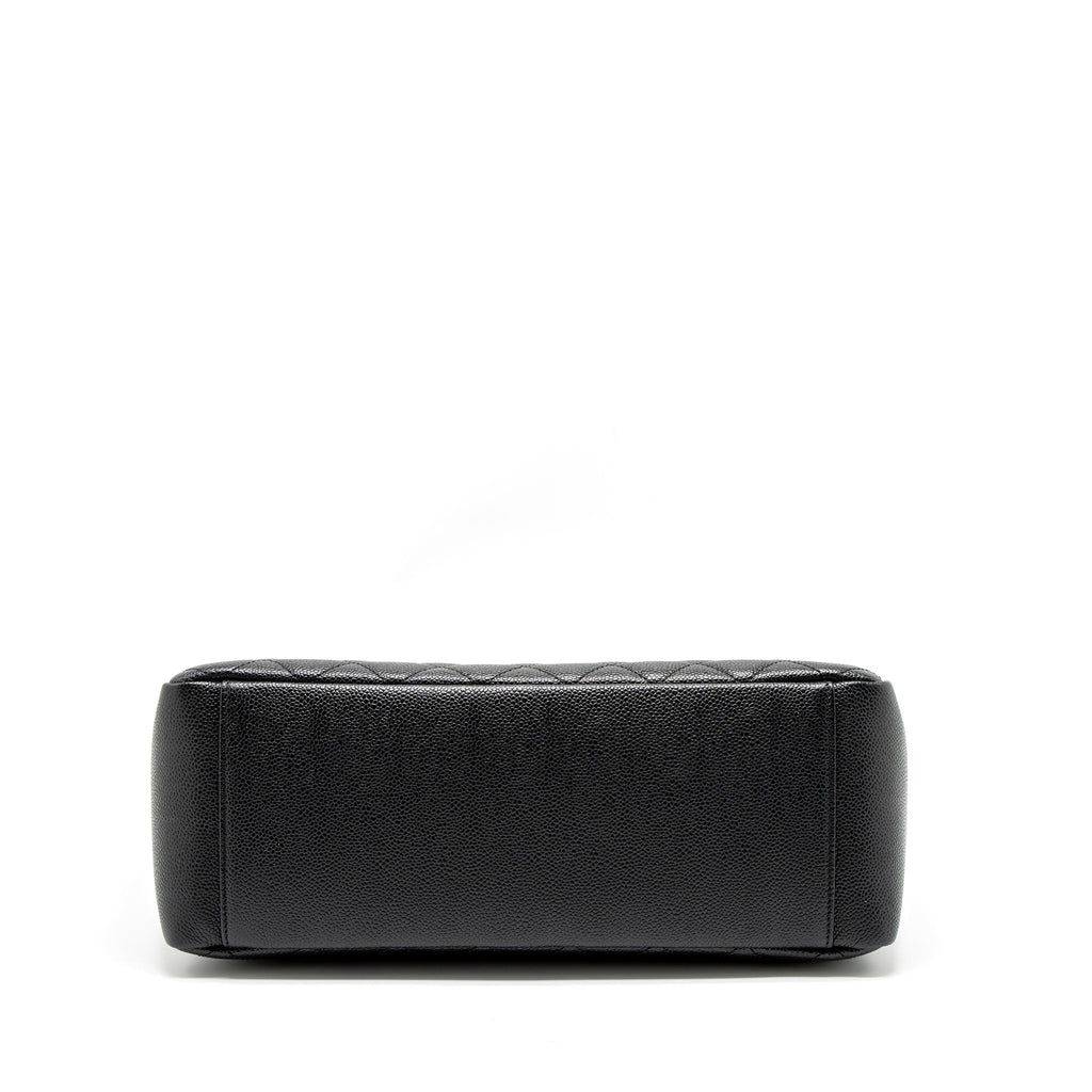 CHANEL GRAND SHOPPING TOTE/GST CAVIAR BLACK SHW
