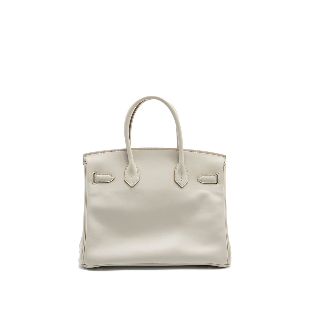 HERMES BIRKIN 30 SWIFT GRIS PERLE SHW