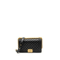 CHANEL MEDIUM BOY BAG CALFSKIN BLACK GHW