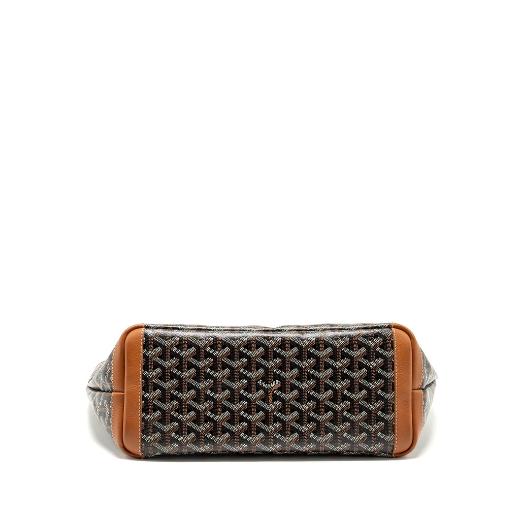 GOYARD ARTOIS PM TOTE BAG GOYARDINE CANVAS BLACK/TAN SHW