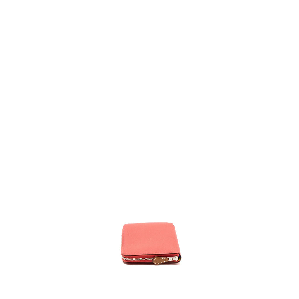 HERMES SILK IN LONG WALLET EPSOM RED SHW