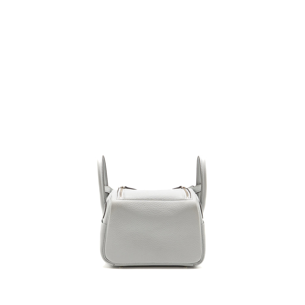 HERMES MINI LINDY CLEMENCE BLUE PALE SHW