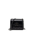 CHANEL GIANT CC LOGO BAG CALFSKIN NAVY SHW