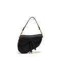 DIOR MEDIUM SADDLE GRAINED CALFSKIN BLACK GHW
