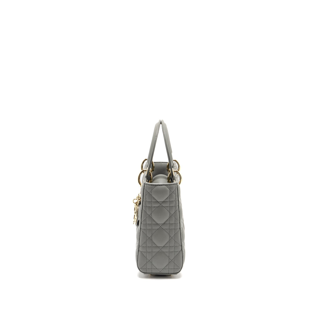 DIOR MY ABC SMALL LADY DIOR LAMBSKIN LIGHT GREY LGHW