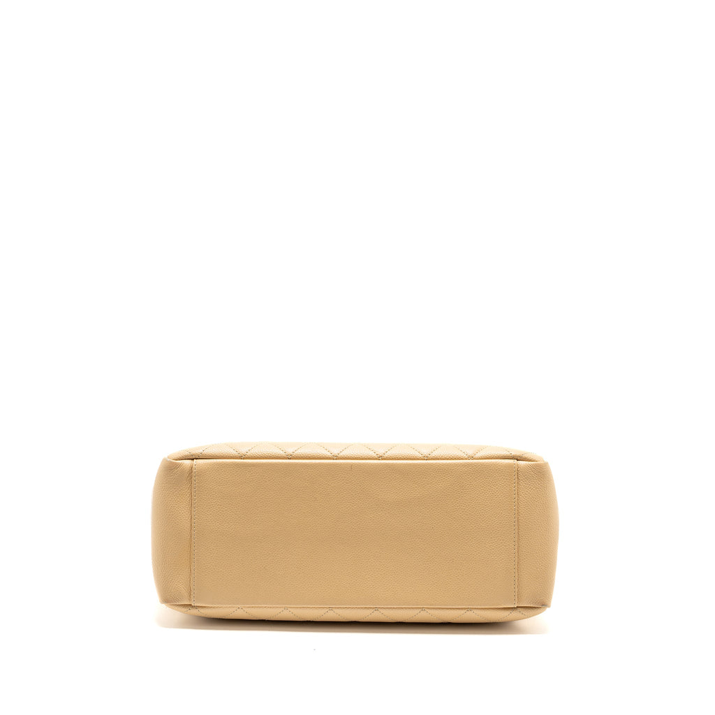 CHANEL GRAND SHOPPING TOTE BAG CAVIAR BEIGE GHW