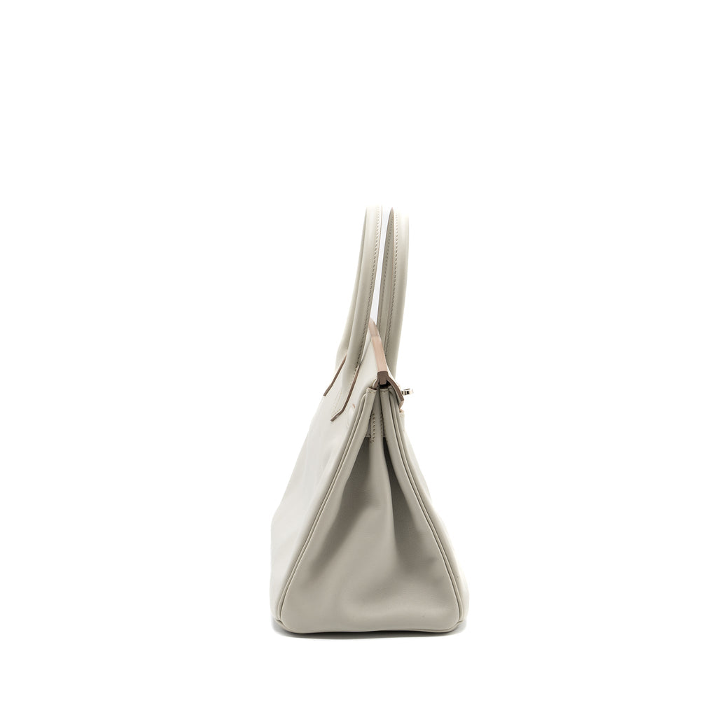HERMES BIRKIN 30 SWIFT GRIS PERLE SHW