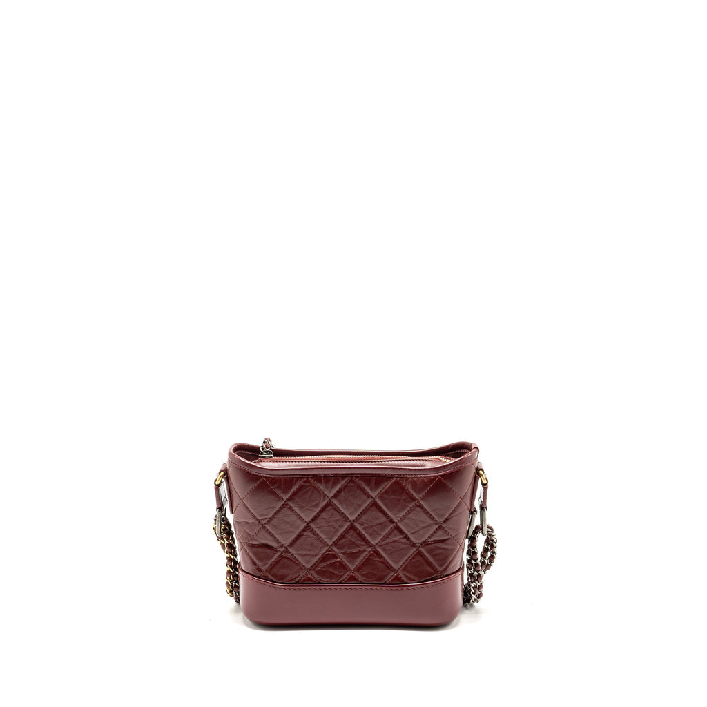 CHANEL SMALL GABRIELLE HOBO BAG CALFSKIN RED MULTICOLOUR HARDWARE