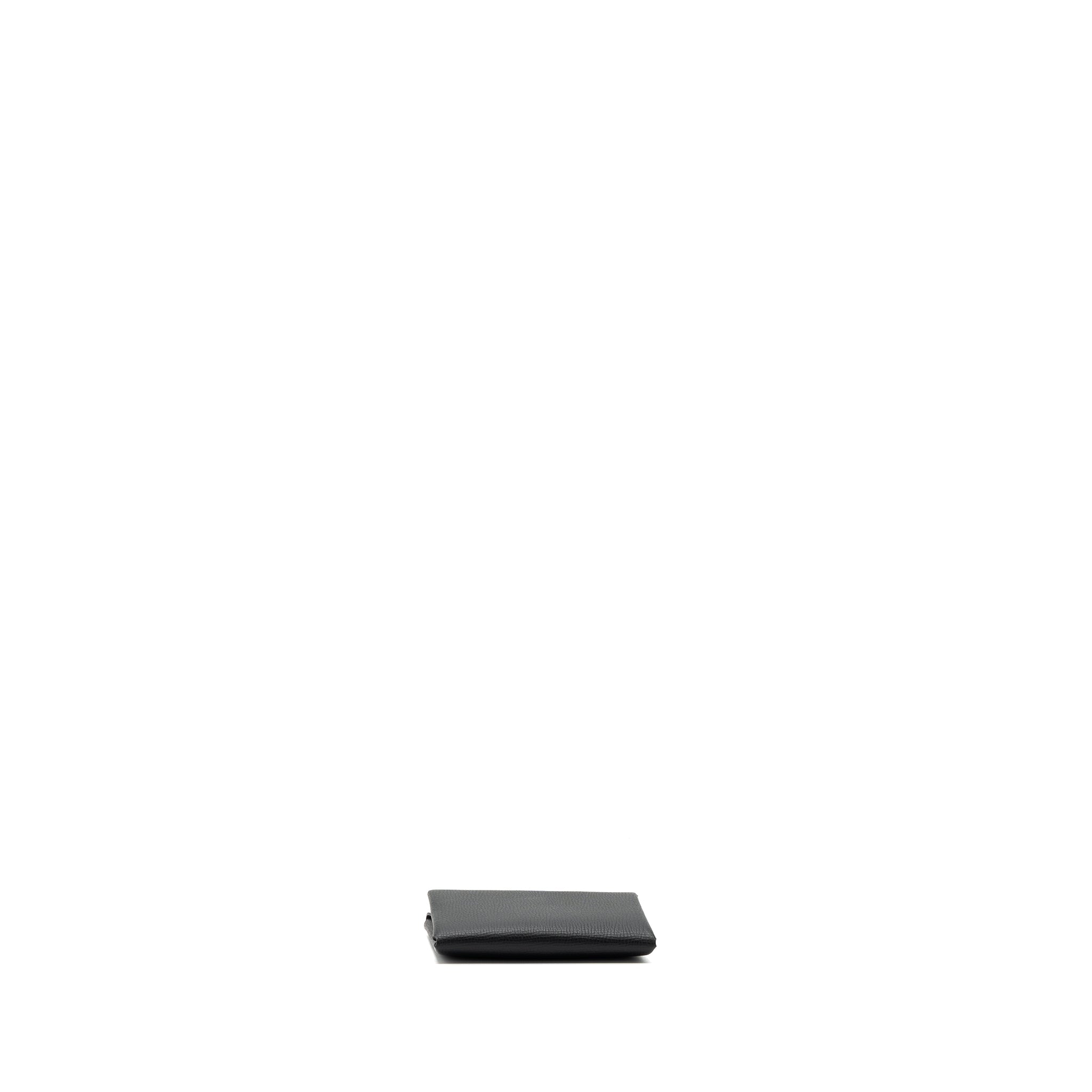 HERMES CALVI DUO COMPACT CARD HOLDER EPSOM BLACK SHW