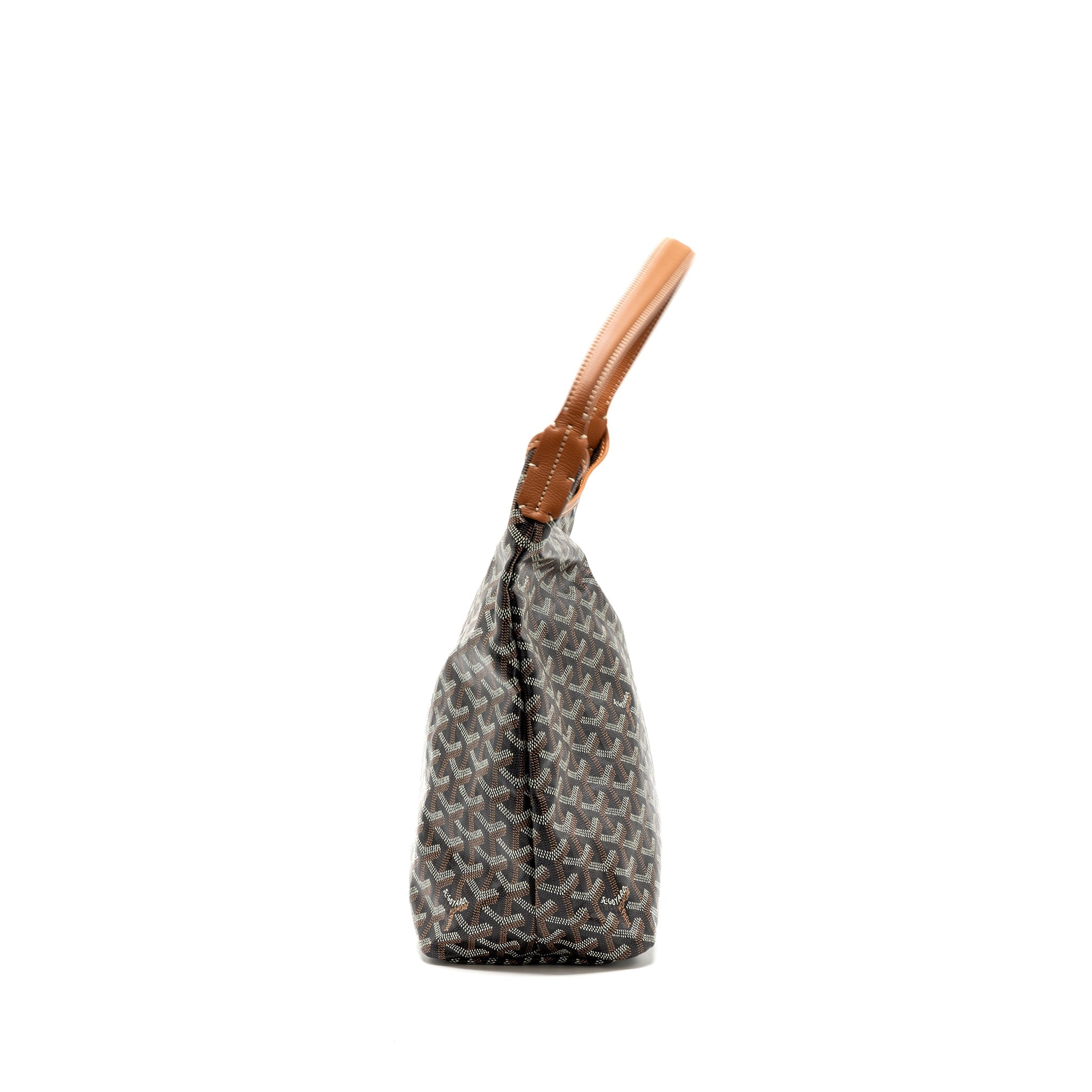 GOYARD BOHEME HOBO BAG CANVAS / CALFSKIN BROWN WITH NECESSARIES BAG ORGANIZER SHW