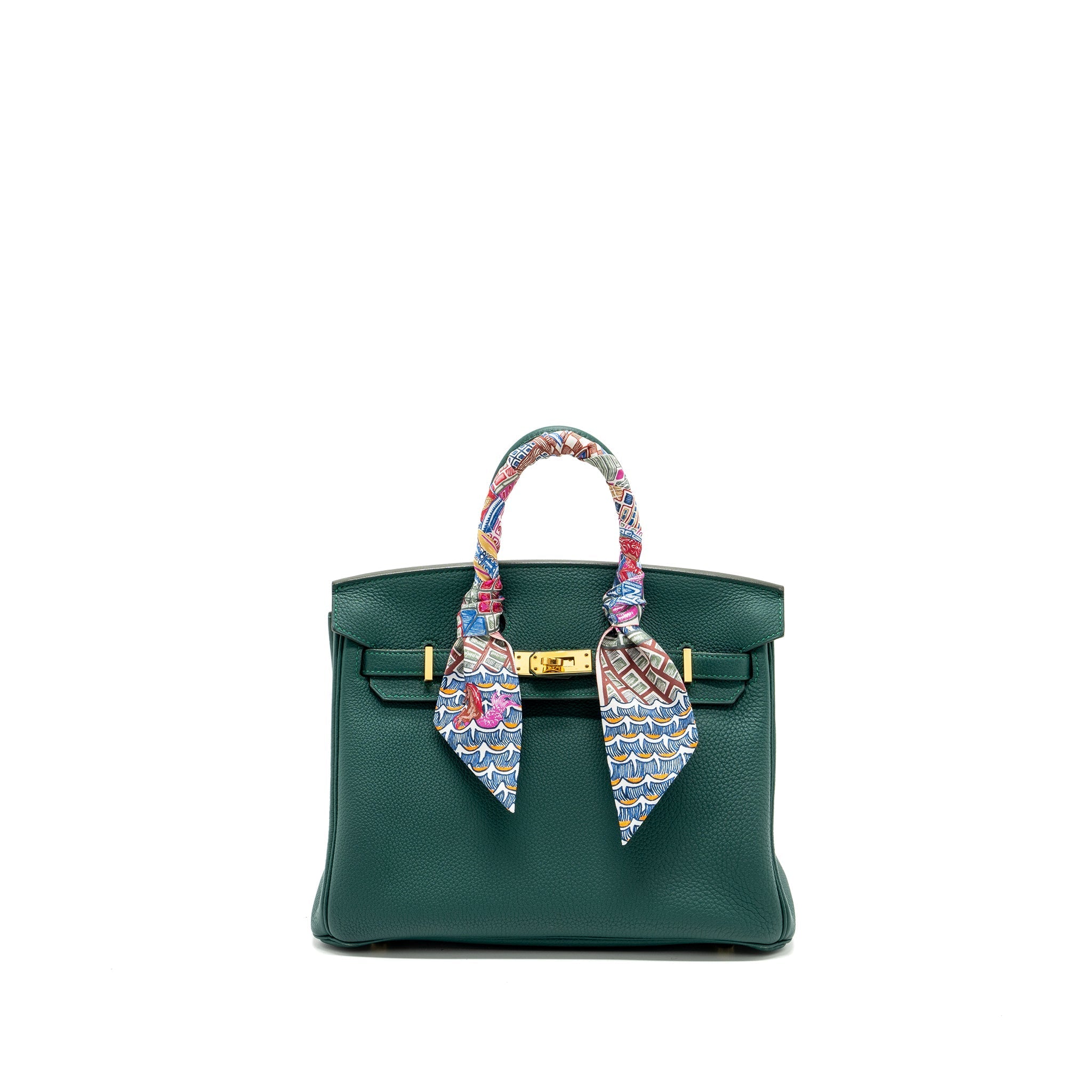 HERMES BIRKIN 25 TOGO Z6 MALACHITE GHW