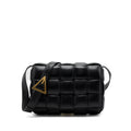 BOTTEGA VENETA PADDED CASSETTE LAMBSKIN BLACK GHW