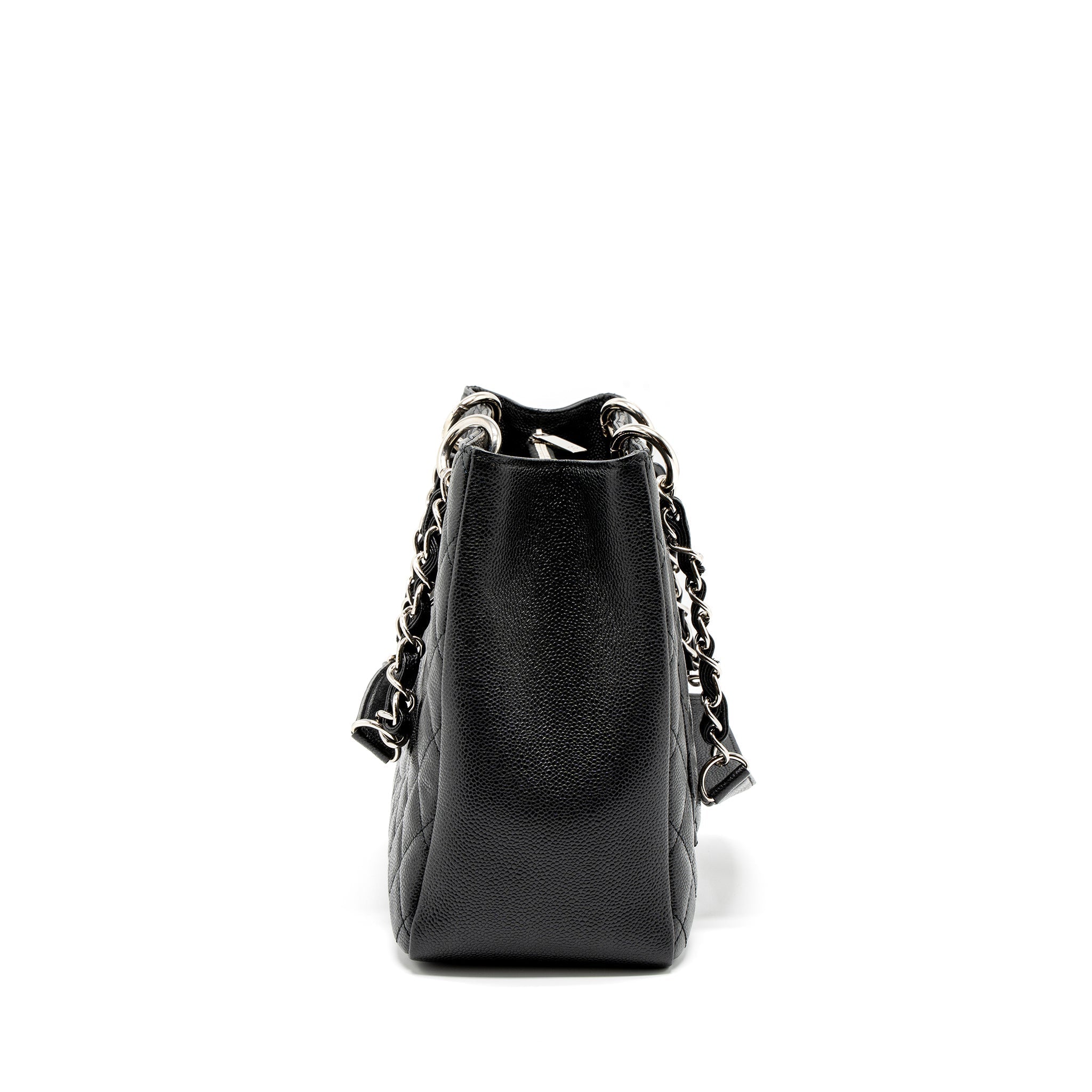 CHANEL GRAND SHOPPING TOTE/GST CAVIAR BLACK SHW