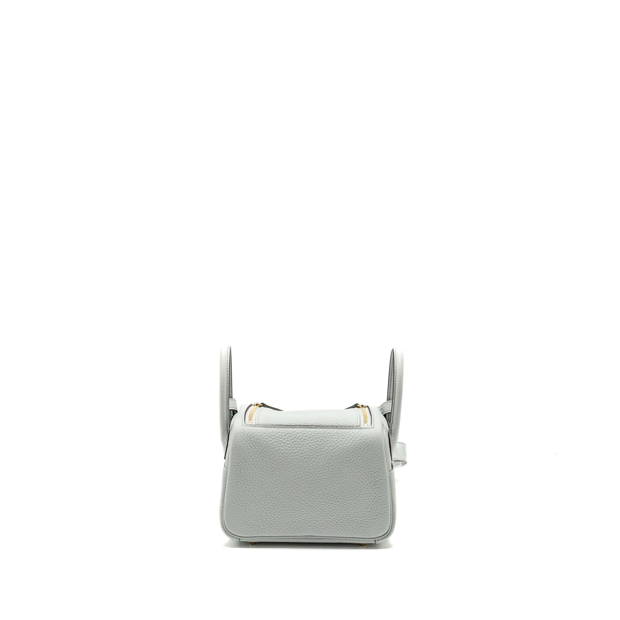 HERMES MINI LINDY CLEMENCE BLUE PALE GHW