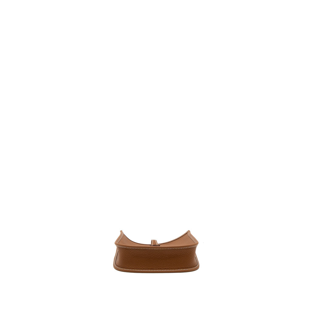 HERMES MINI EVELYNE CLEMENCE GOLD/BLANC SHW