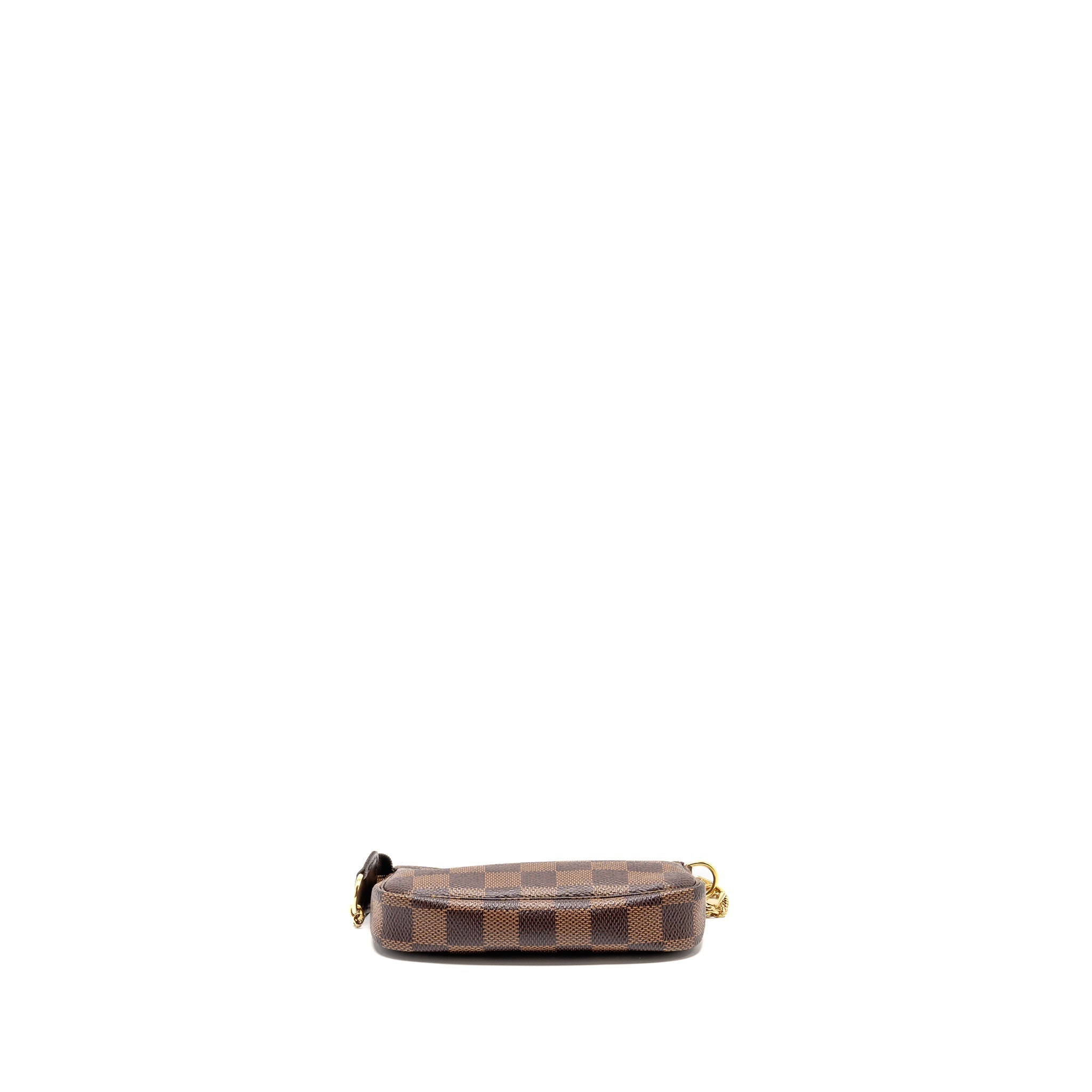 LOUIS VUITTON MINI POCHETTE ACCESSORIES DAMIER EBENE CANVAS GHW