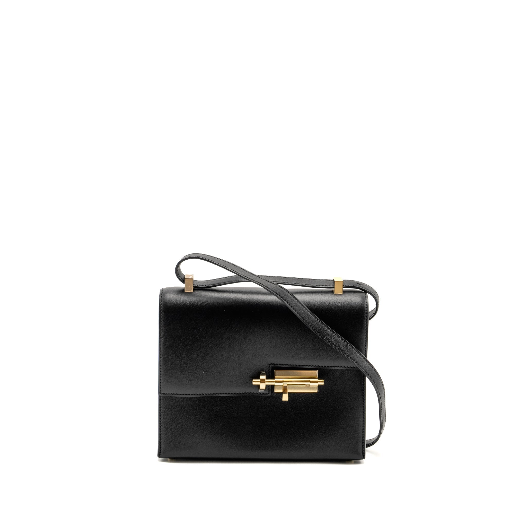 HERMES VERROU 21 BAG ALLEGRETTO PERMABRASS BLACK LGHW