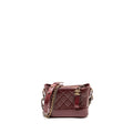 CHANEL SMALL GABRIELLE HOBO BAG CALFSKIN RED MULTICOLOUR HARDWARE