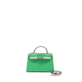 HERMES MINI KELLY II EPSOM VERT COMICS/VERT FIZZ/GRIS PALE SHW