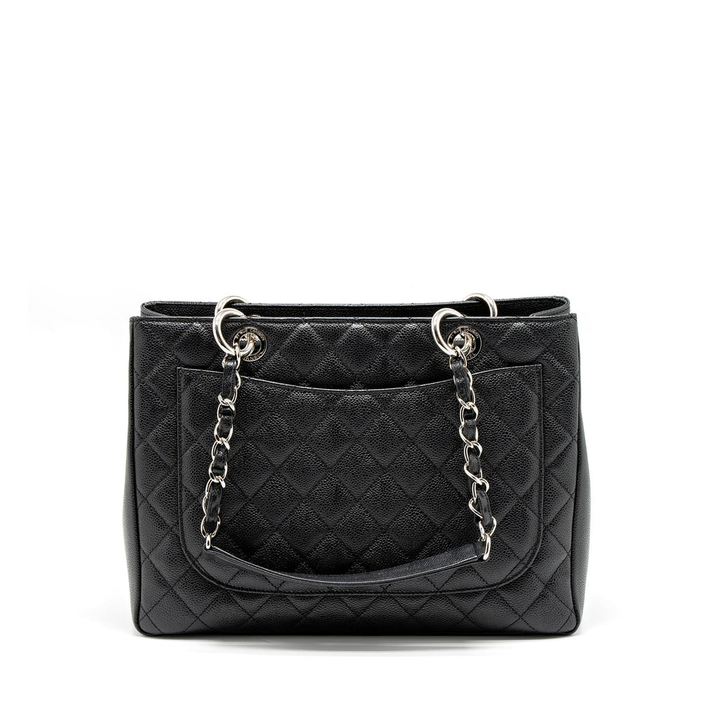 CHANEL GRAND SHOPPING TOTE/GST CAVIAR BLACK SHW