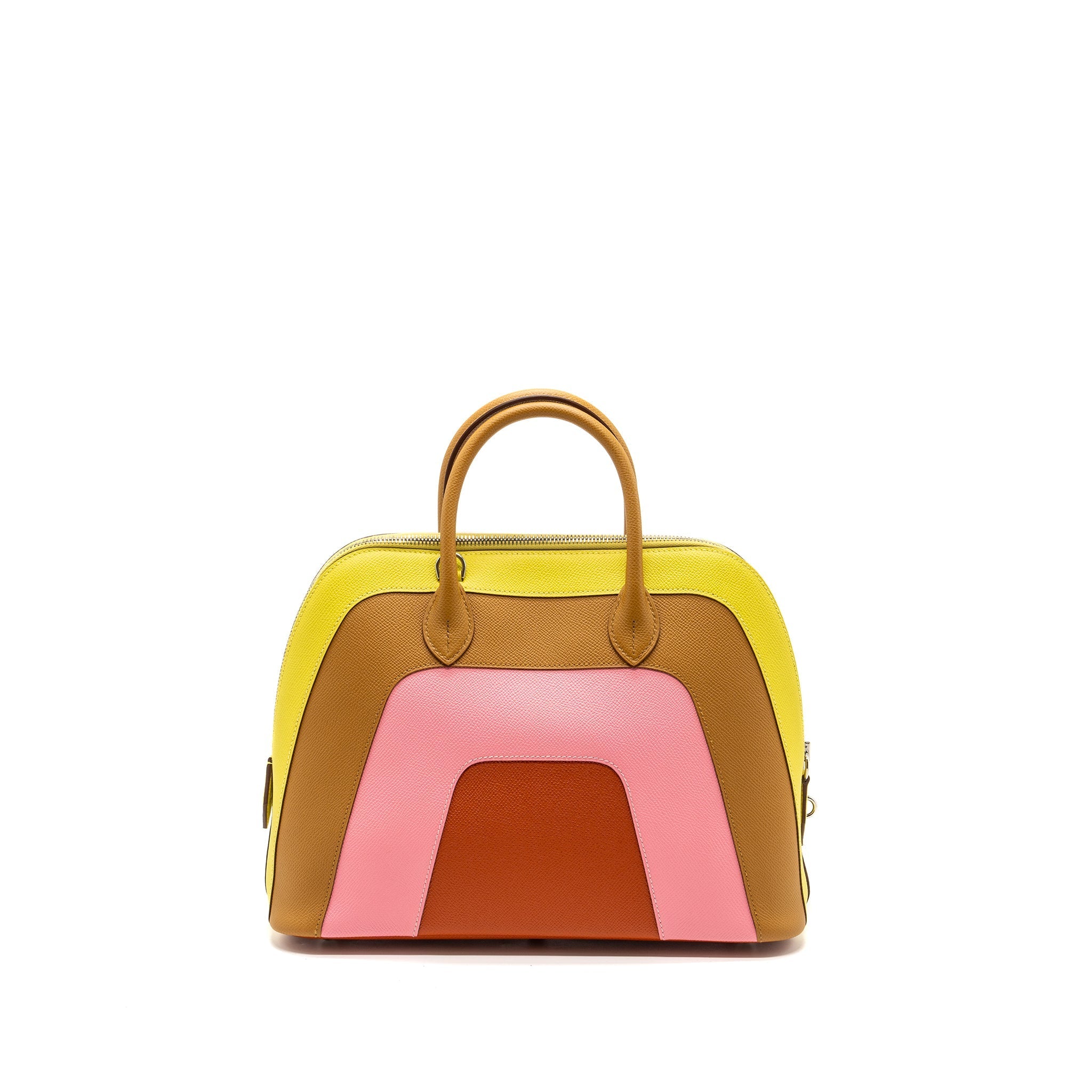 HERMES BOLIDE 1923-30 RAINBOW EPSOM LIME/SESAME/CONFETTI/TERRE BAT SHW