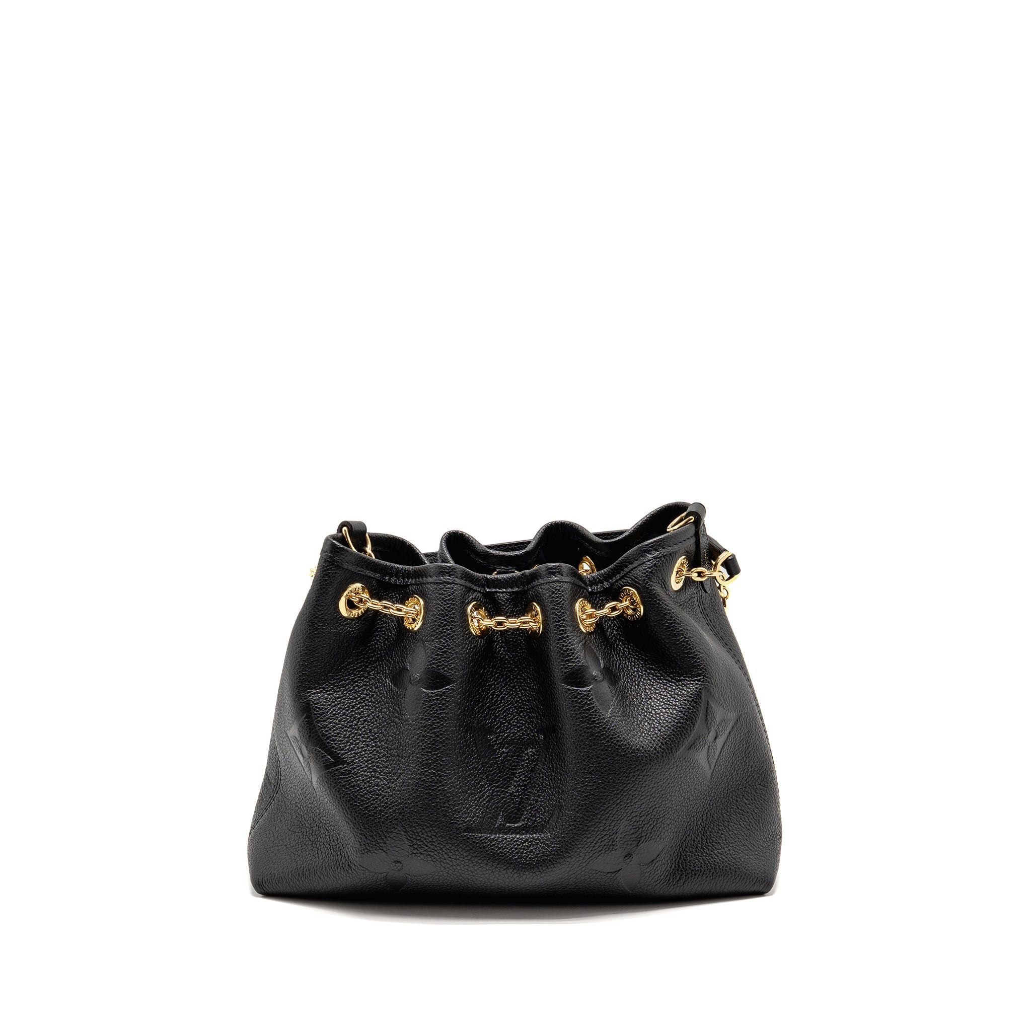 LOUIS VUITTON BUNDLE BAG MONOGRAM EMPREINTE LEATHER BLACK GHW