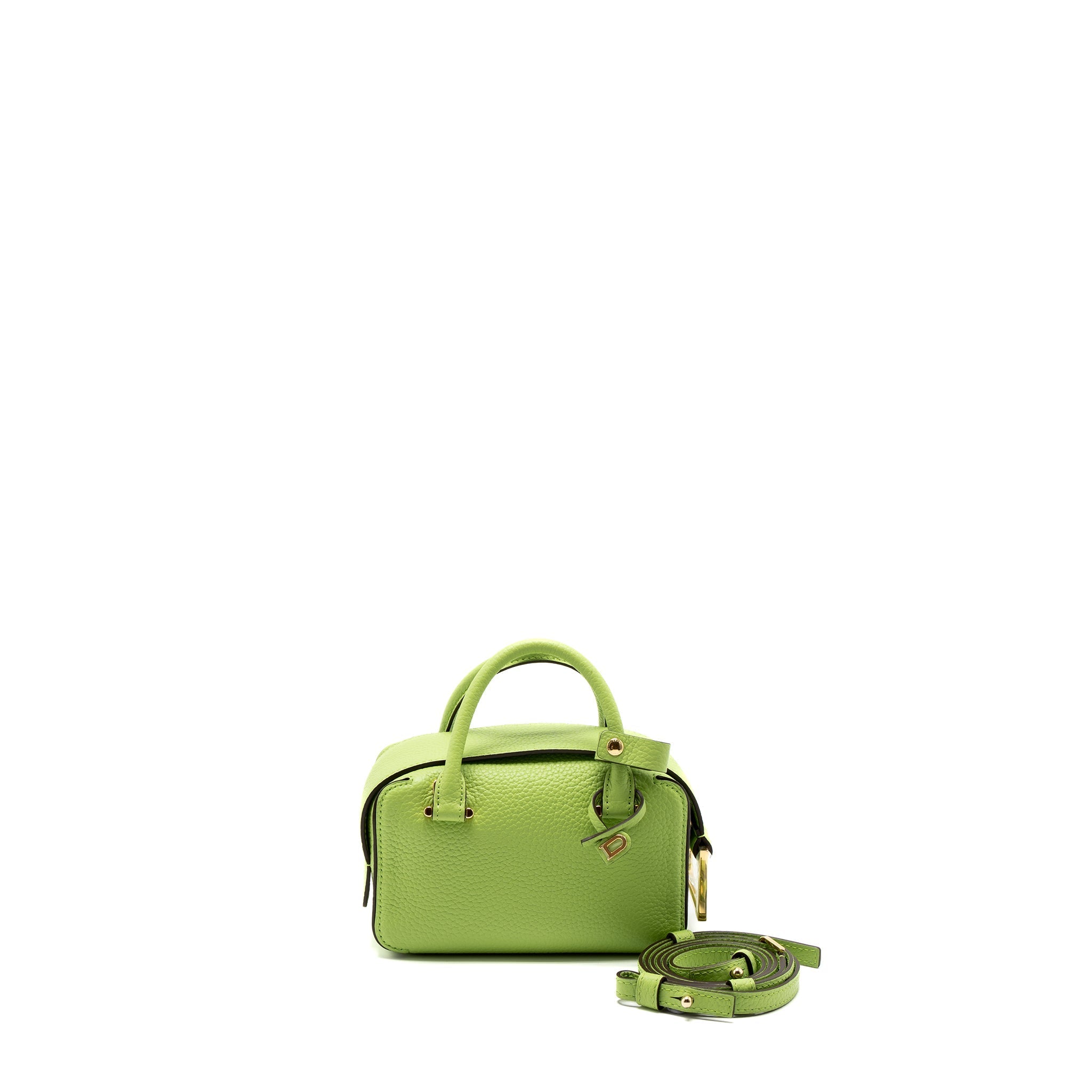 DELVAUX COOL BOX NANO TAURILLON SOFT CALFSKIN ALOE GHW