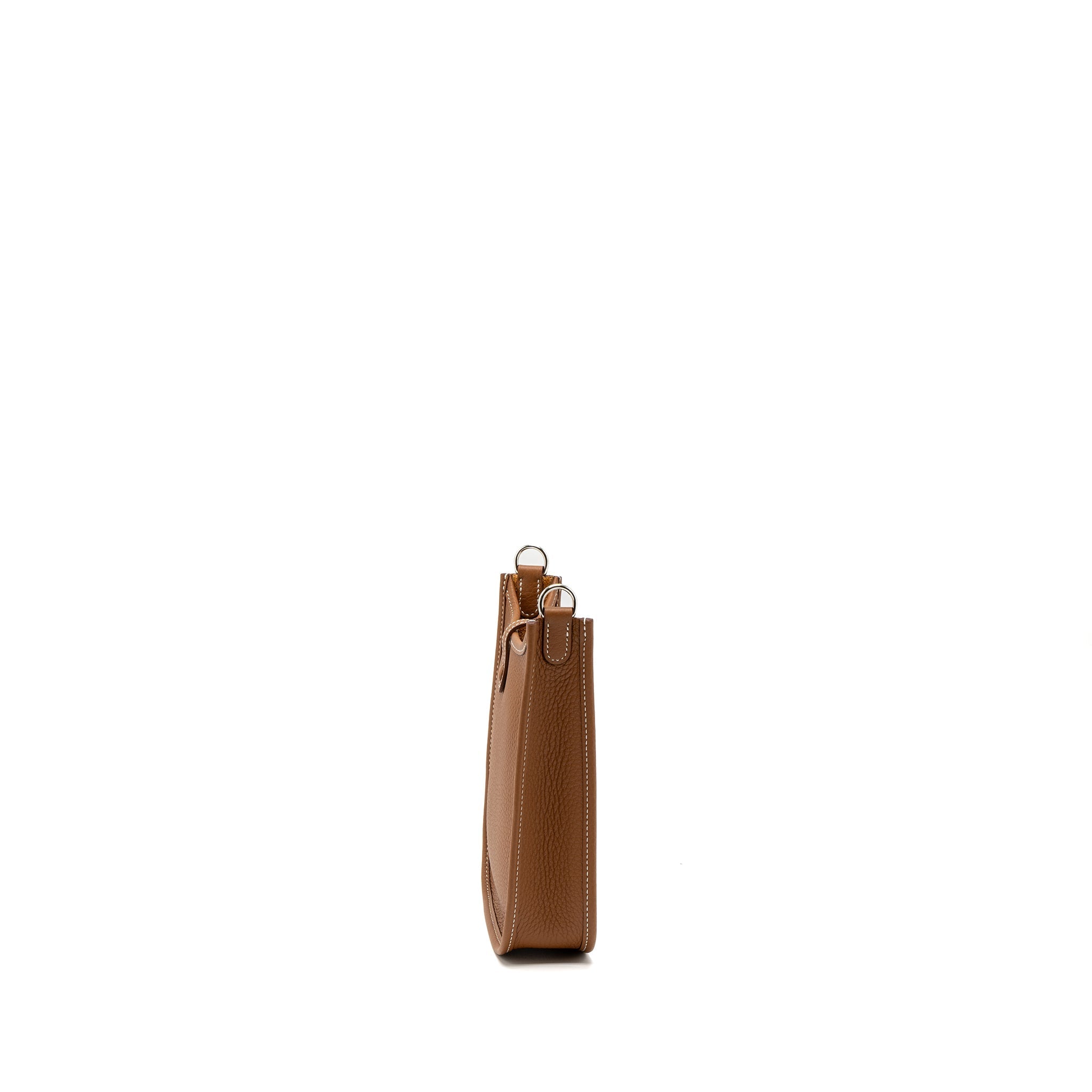 HERMES MINI EVELYNE CLEMENCE GOLD/BLANC SHW