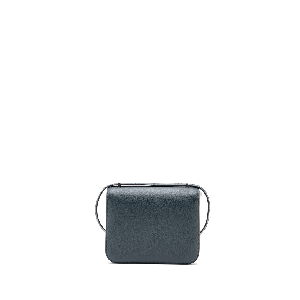 HERMES MINI CONSTANCE EVERCOLOR / ALLIGATOR BUCKLE VERT ROUSSEAU / VERT JADE SHW